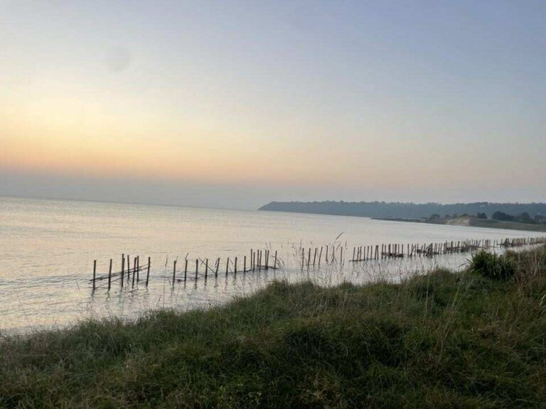 Grande Maree cliff near mont saint michel